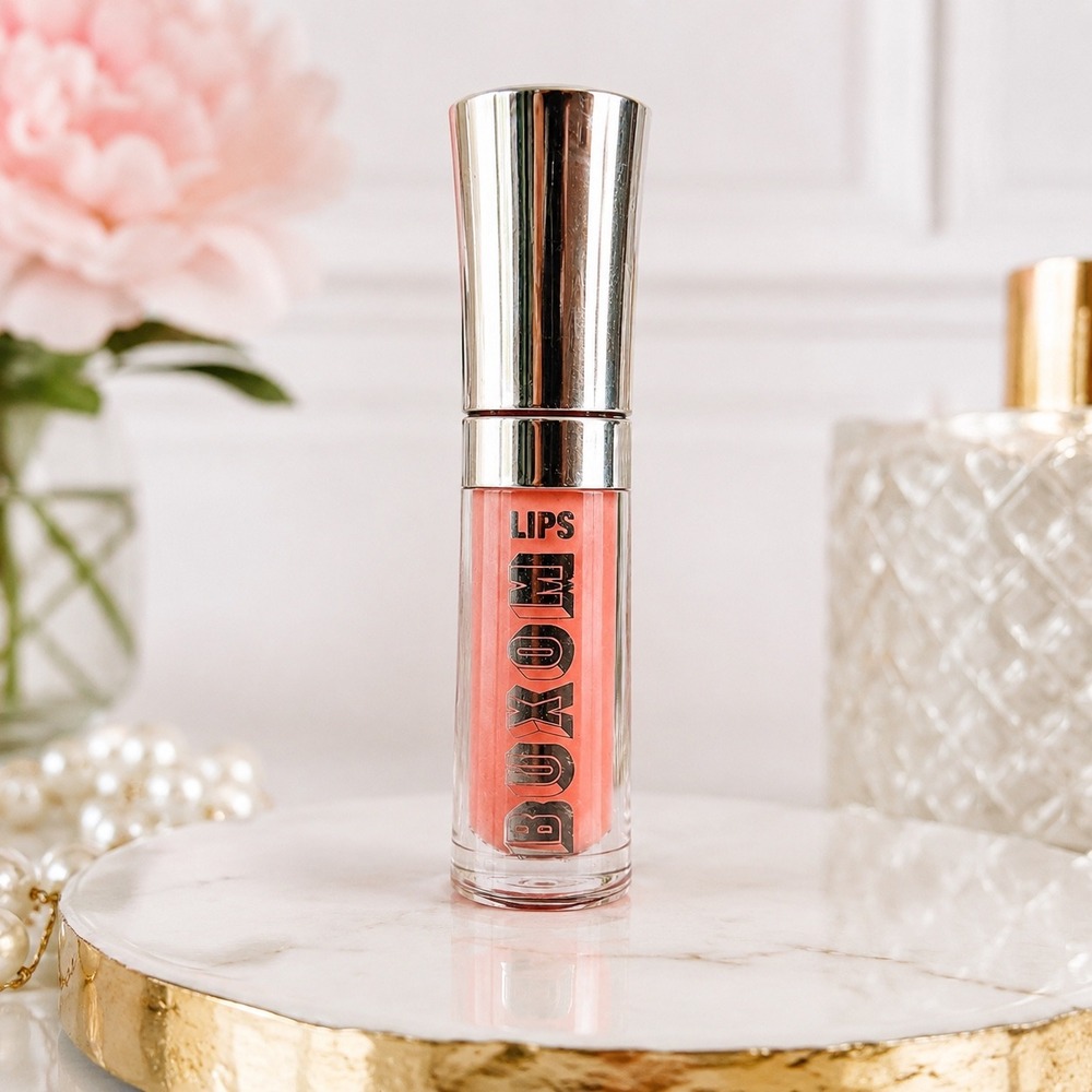Buxom Full-On Lip Polish POPPY Bare Escentuals Shimmer Plumping Gloss Mini .07oz
